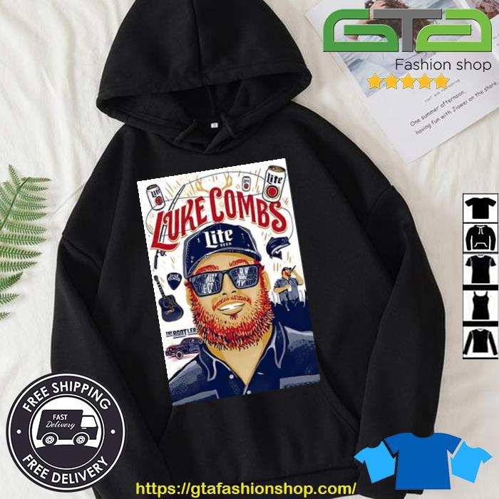 Official Luke Combs Miller Lite Shirt, hoodie, sweater, long sleeve and  tank top