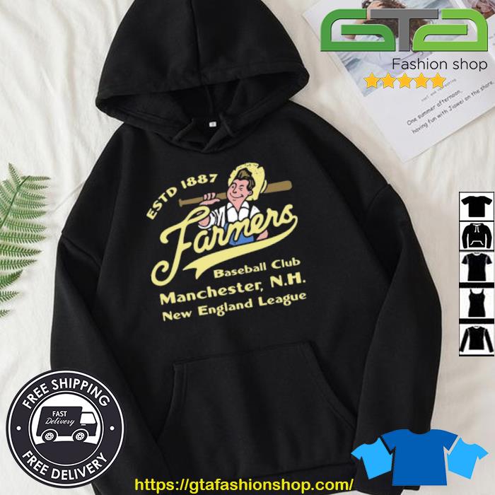 Manchester Farmers New Hampshire Vintage Defunct Baseball Teams Shirt Hoodie