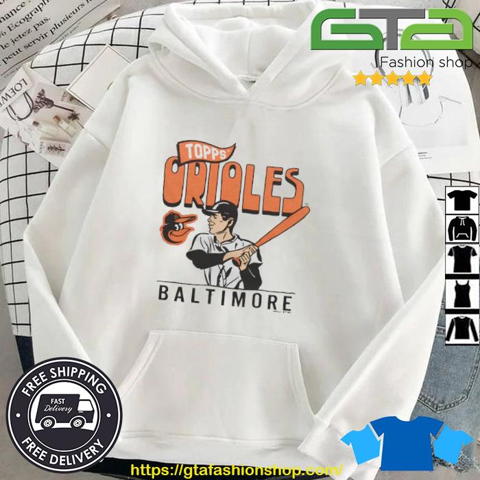 MLB x Topps Baltimore Orioles Shirt Hoodie