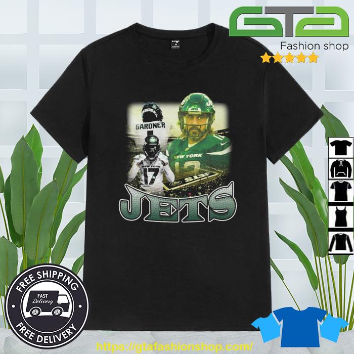 Nfl Aaron Rodgers Classic 90s Graphic Tee New York Jets Shirt