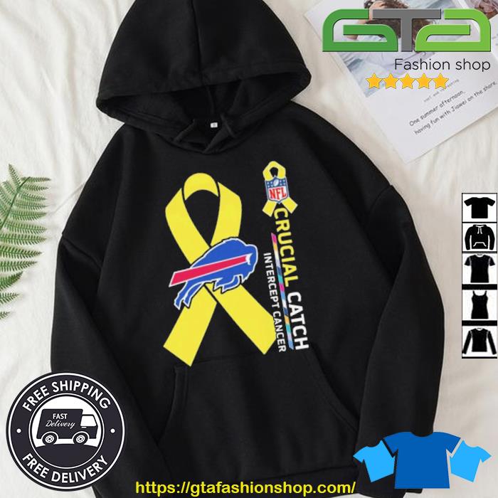 NFL Crucial Catch Intercept Cancer Buffalo Bills Shirt, Hoodie - LIMITED  EDITION