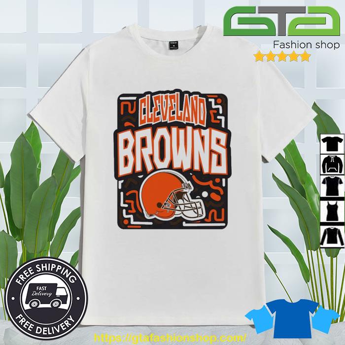 NFL Team Apparel Youth Cleveland Browns Tribe Vibe White T-Shirt