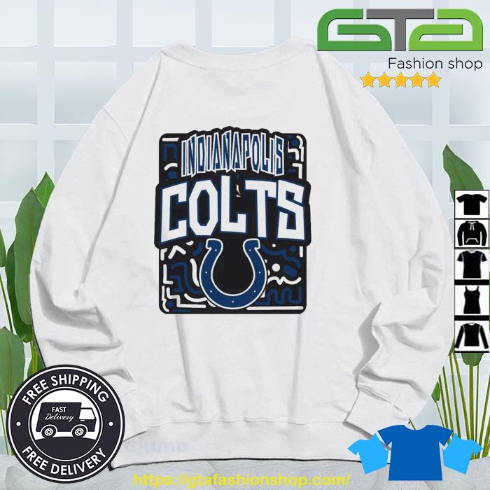 NFL Team Apparel Youth Indianapolis Colts Tribe Vibe White T-Shirt