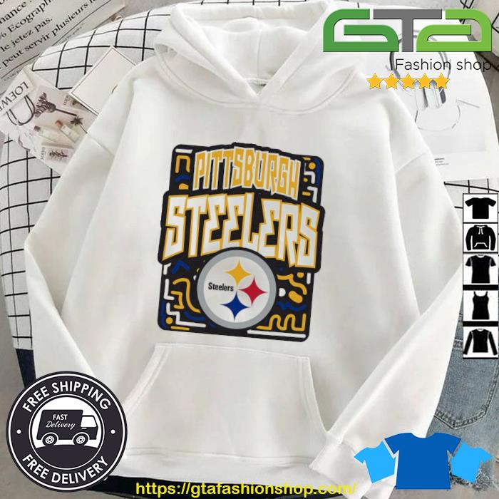 NFL Team Apparel Youth Pittsburgh Steelers Tribe Vibe White