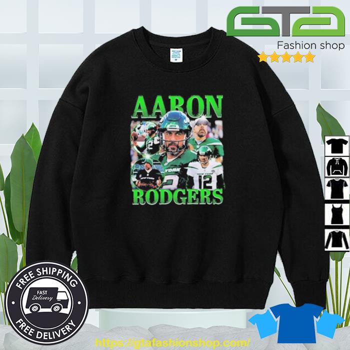 Nfl Aaron Rodgers Classic 90s Graphic Tee New York Jets Shirt