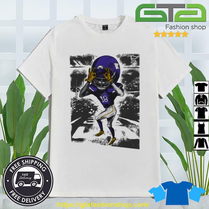 Sotastick Justin Jefferson Griddy Touchdown Dance T-shirt,Sweater, Hoodie,  And Long Sleeved, Ladies, Tank Top