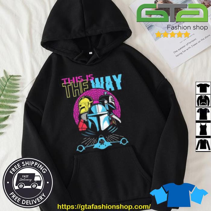 Star Wars The Mandalorian Neon This Is The Way Shirt Hoodie