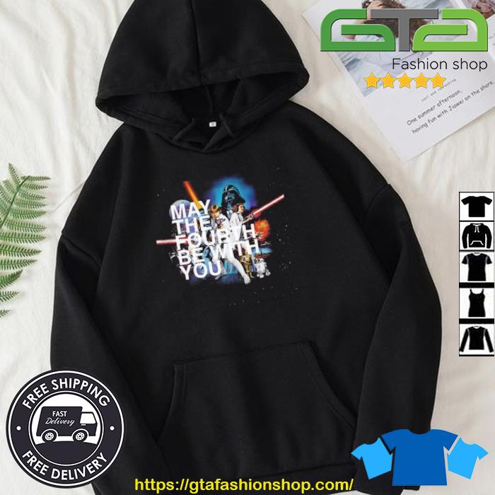 Vintage Disney Star Wars May The 4th Be With You Shirt Hoodie