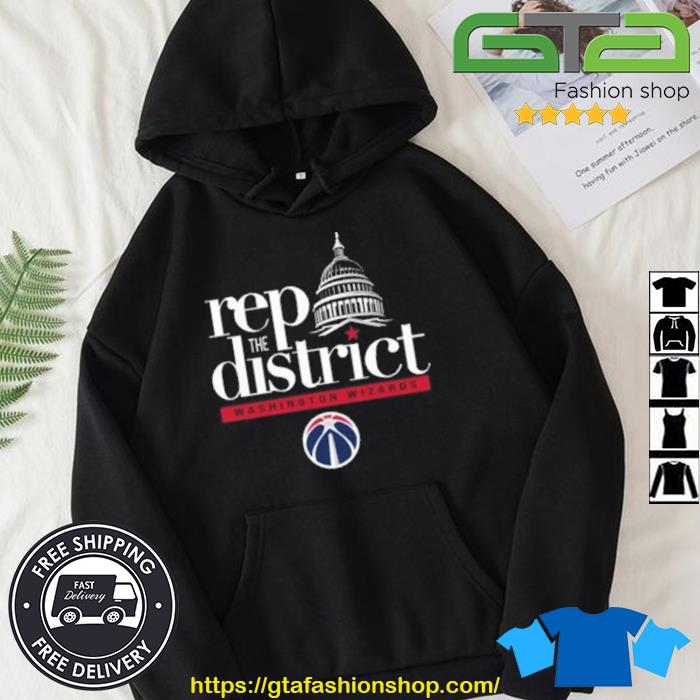Washington Wizards Rep The District Fanatics Branded Push Ahead Shirt Hoodie