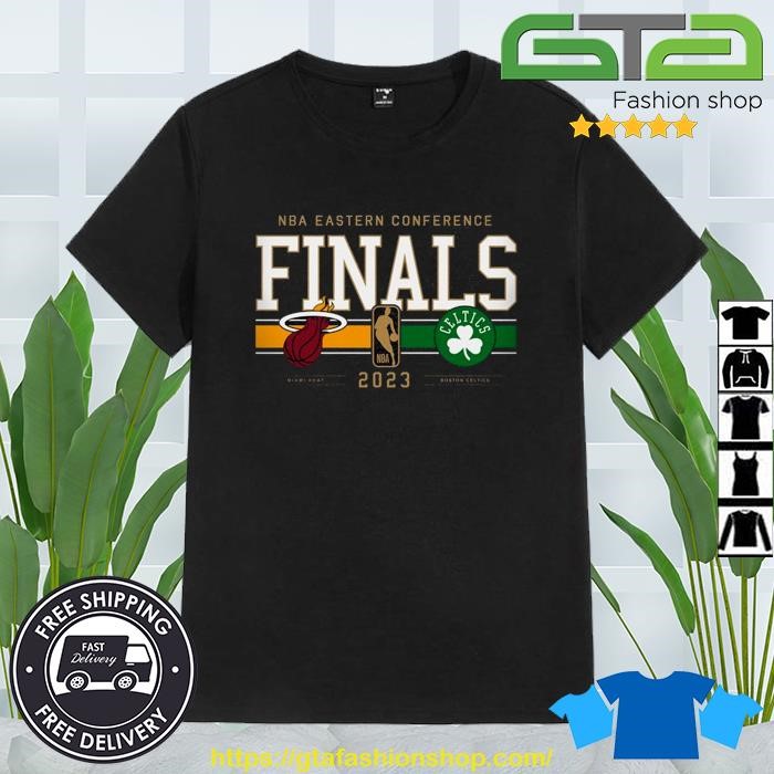 Boston Celtics vs. Miami Heat 2023 NBA Eastern Conference Finals Matchup Tri-Blend Shirt