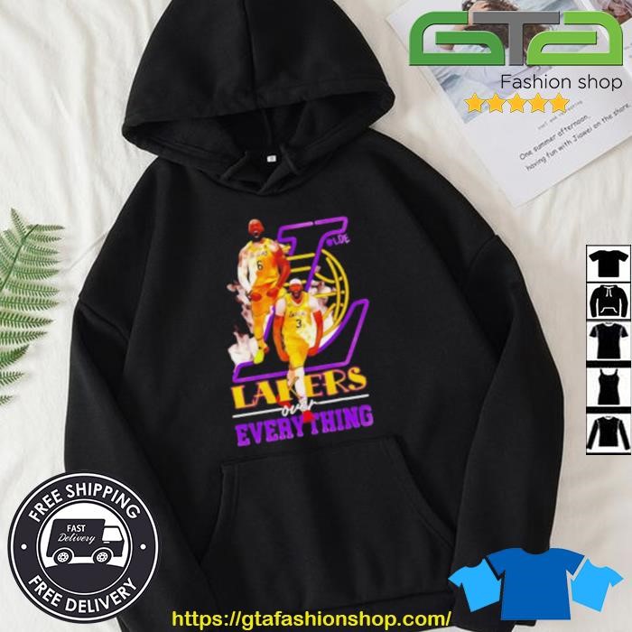 Lebron James And Anthony Davis Los Angeles Lakers Over Everything Shirt Hoodie.jpg