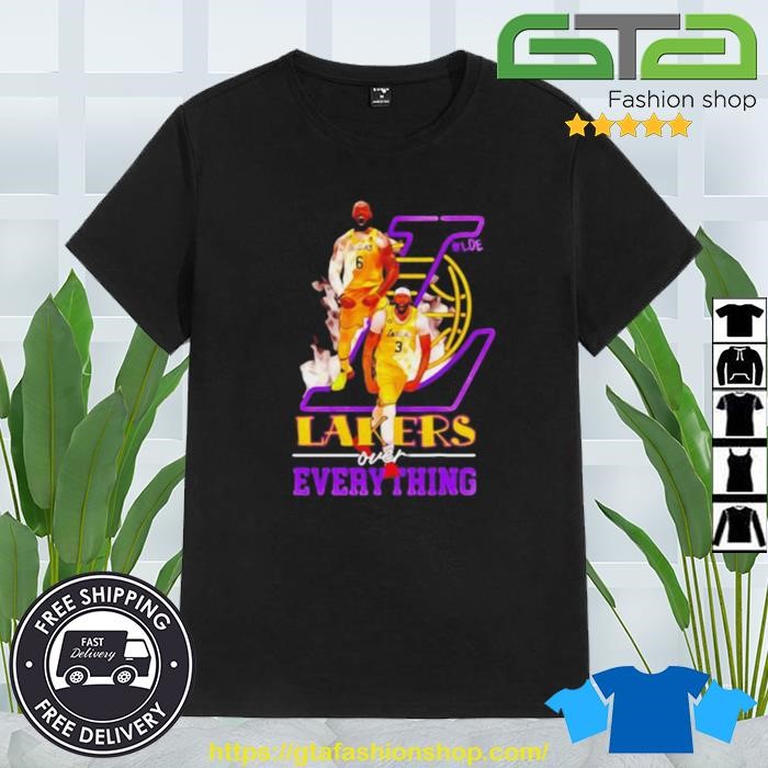 Lebron James And Anthony Davis Los Angeles Lakers Over Everything Shirt