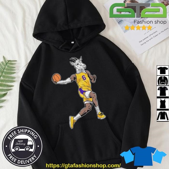 Los Angeles Lakers Lebron James Goat Shot Shirt Hoodie.jpg