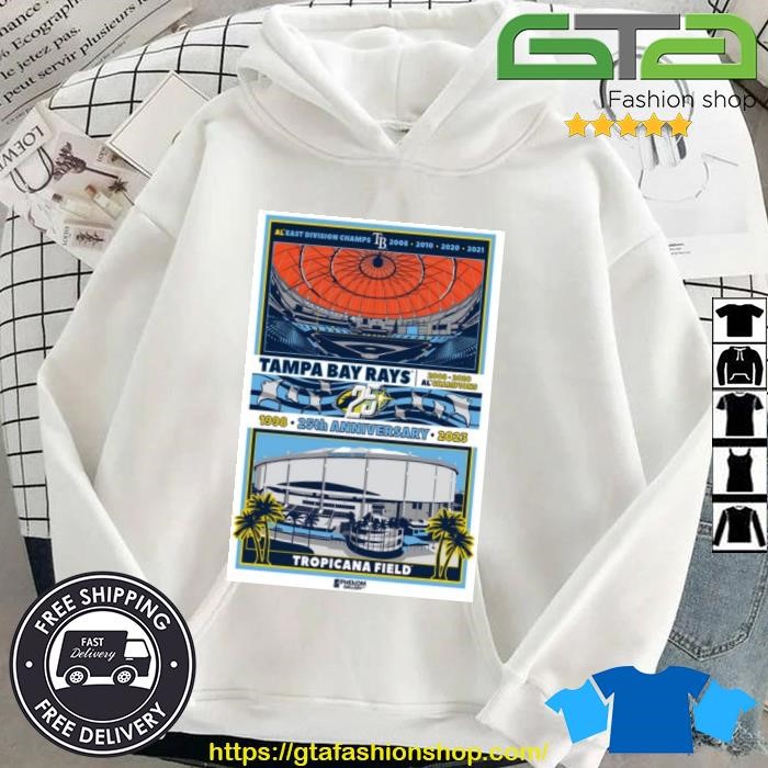 Tampa Bay Rays 25th Anniversary 1998-2023 Tropicana Field Shirt Hoodie.jpg