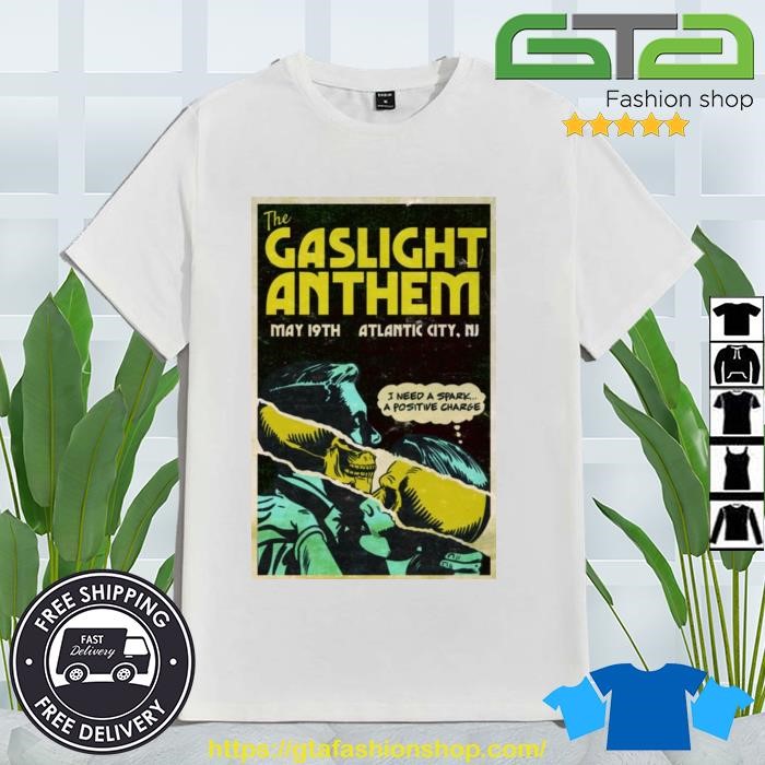 The Gaslight Anthem Poster Atlantic City NJ Tour 2023 Shirt