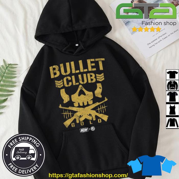 AEW x NJPW Bullet Club Gold Shirt Hoodie