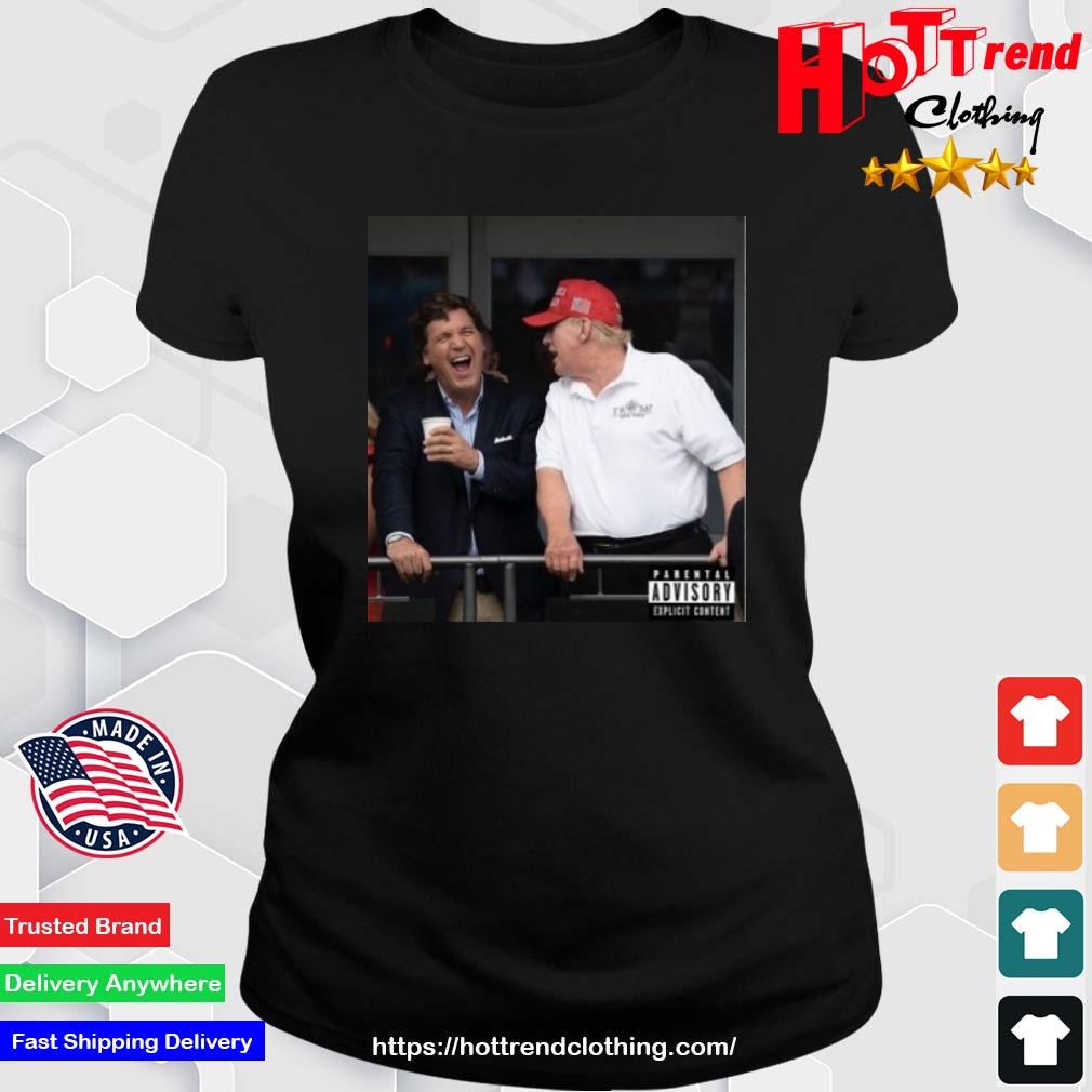 Alx Wearing Tucker Carlson And Trump Shirt Ladies