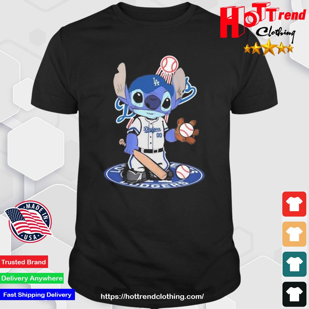 Baby Stitch Los Angeles Dodgers Baseball Logo 2023 Shirt