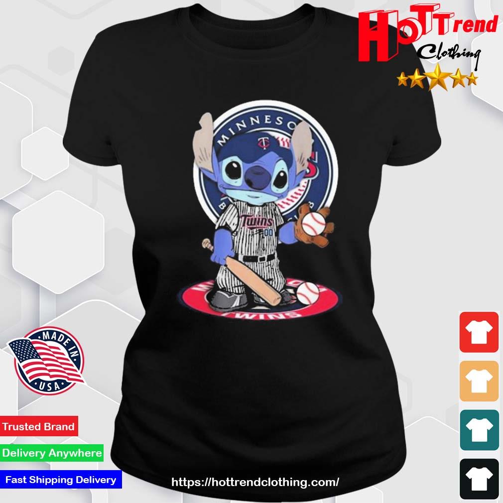 Baby Stitch Minnesota Twins Baseball Logo 2023 Shirt Ladies