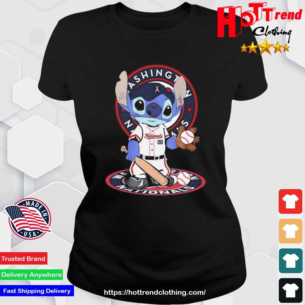 Baby Stitch Washington Nationals Baseball Logo 2023 Shirt Ladies