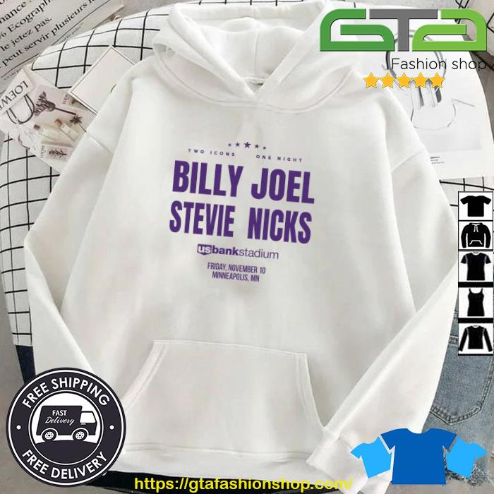 Billy Joel And Stevie Nicks Minneapolis Us Bank Stadium Concerts Shirt Hoodie