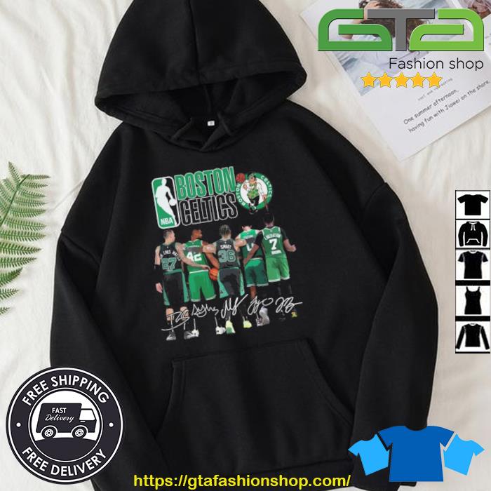 Boston Celtics Members Signatures NBA 2023 Shirt Hoodie