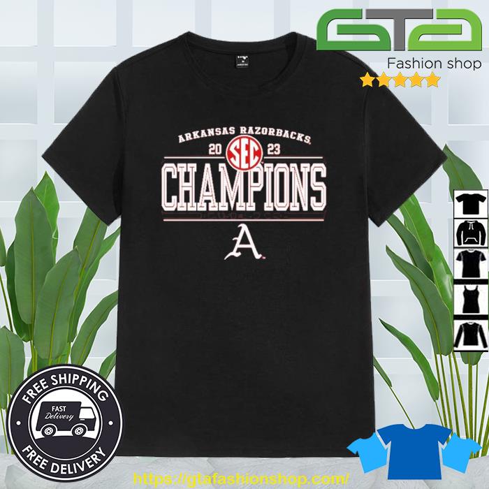 Cardinal Arkansas Razorbacks SEC Baseball Regular Season Champions 2023 Shirt