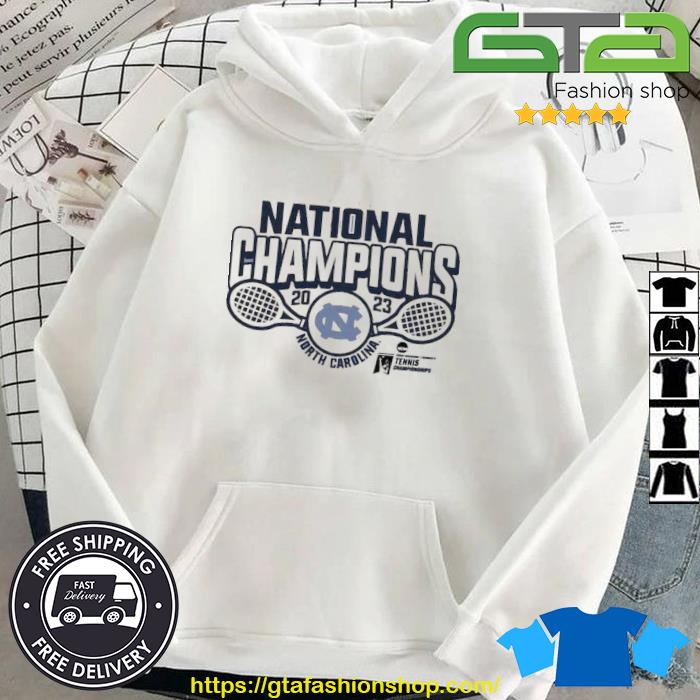 Carolina Blue North Carolina Tar Heels 2023 NCAA Women's Tennis National Champions T-Shirt Hoodie