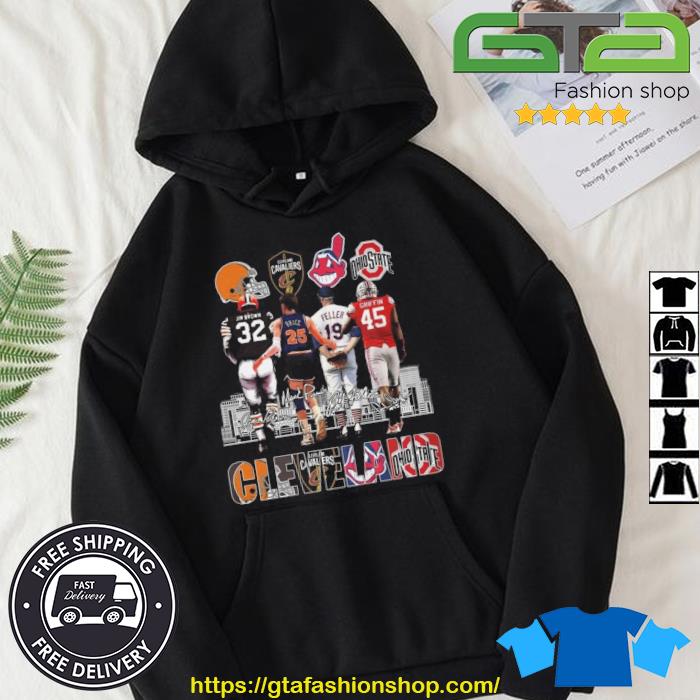 Cleveland Sport Teams Jin Brown Price Feller Griffin Signatures Shirt Hoodie