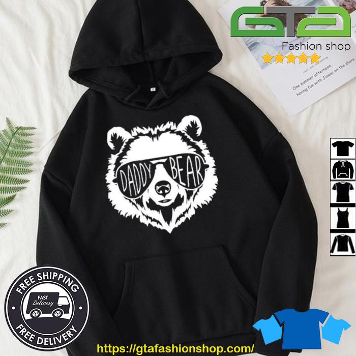 Daddy Bear Face With Sunglasses Cool Shirt Hoodie