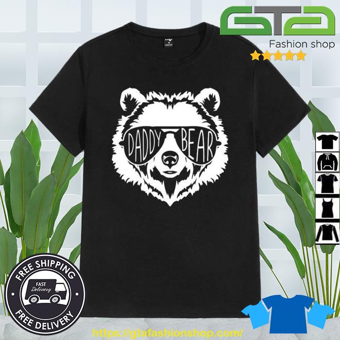 Daddy Bear Face With Sunglasses Cool Shirt