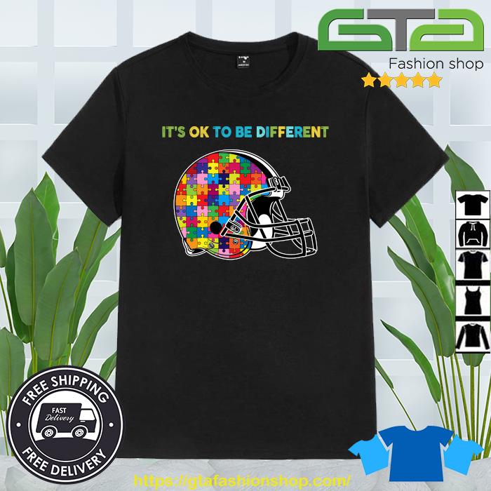 Funny Cleveland Browns Autism It's Ok To Be Different Shirt