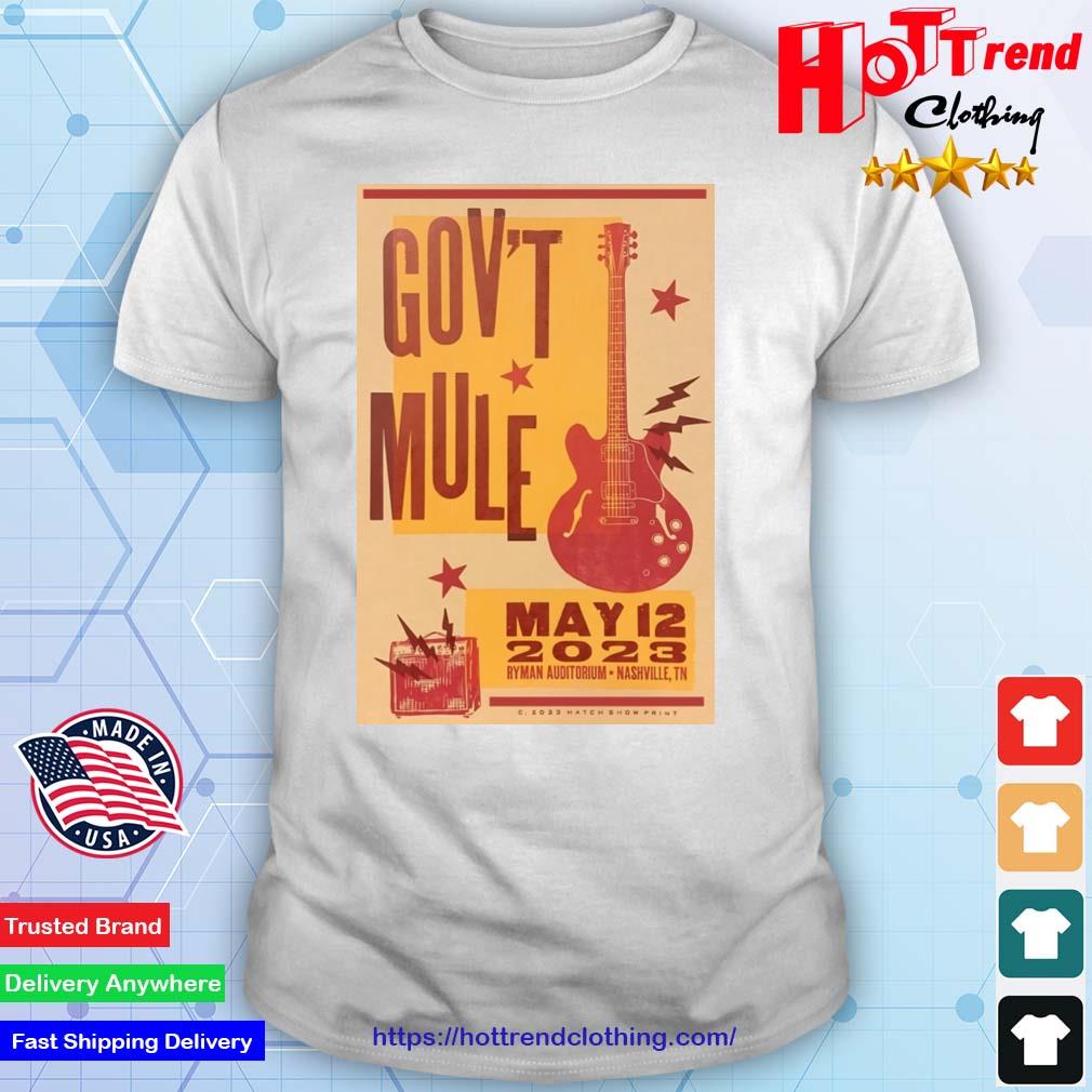 Gov't Mule 5-12-2023 Ryman Auditorium Nashville TN Shirt