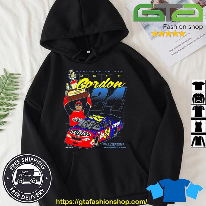 Jeff Gordon Hendrick Motorsports Team Collection Legends Trophy Engineering A Championship Shirt Hoodie