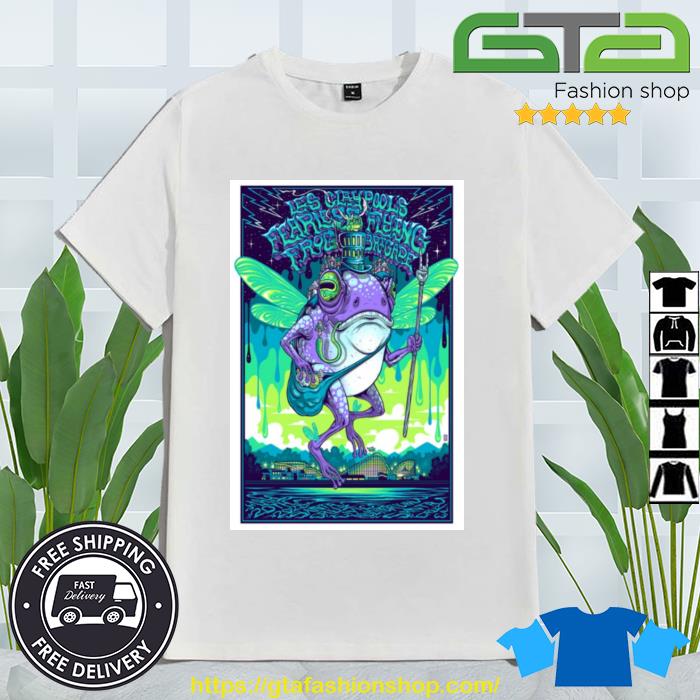 Les Claypool’s Fearless Flying Frog Brigade Poster Santa Cruz 2023 Tour Shirt