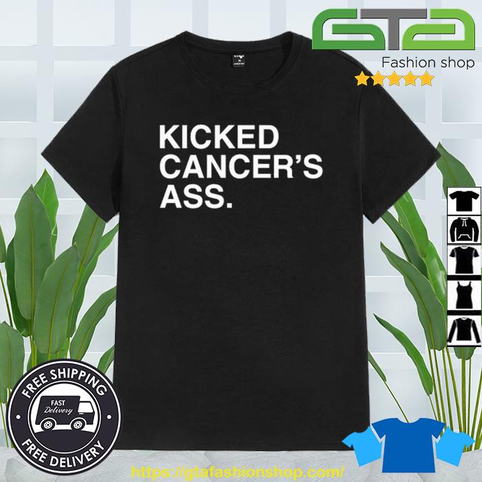 Liam Hendriks Wearing Kicked Cancer's Ass Shirt