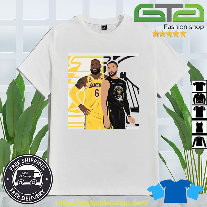 Los Angeles Lakers Vs Golden State Warriors James LeBron Vs Steph Curry Playoffs 2023 Art Shirt