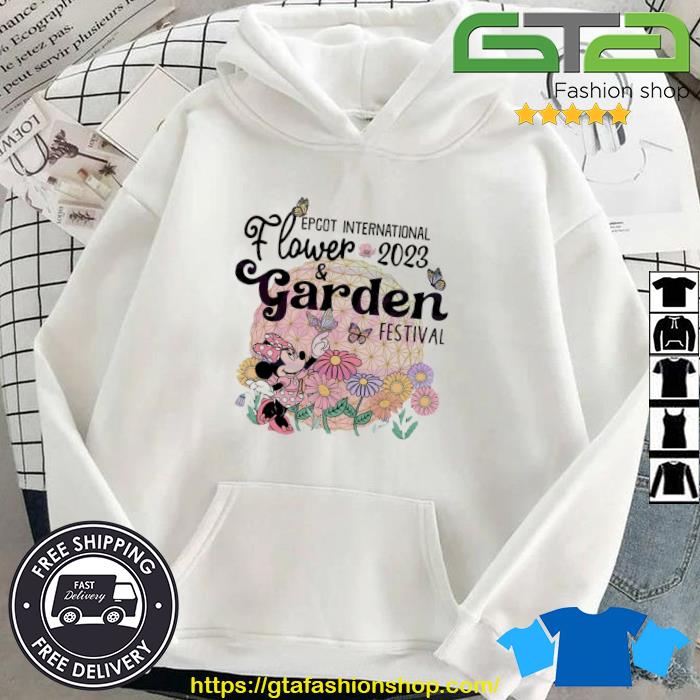 Minnie Mouse Disney Epcot International Flower And Garden 2023 Festival Shirt Hoodie
