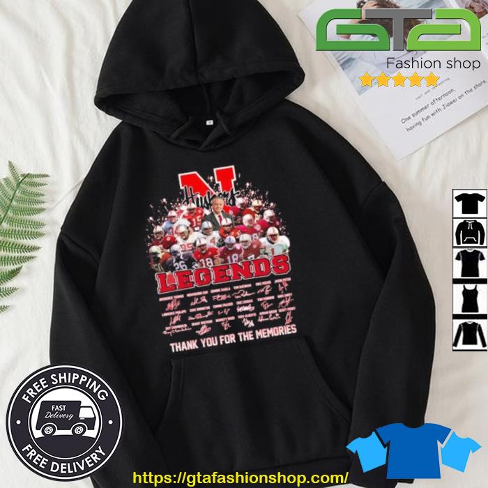 N Huskers Legends Thank You For The Memories Signatures Shirt Hoodie