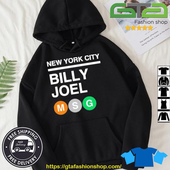 New York City Billy Joel MSG Subway Shirt Hoodie