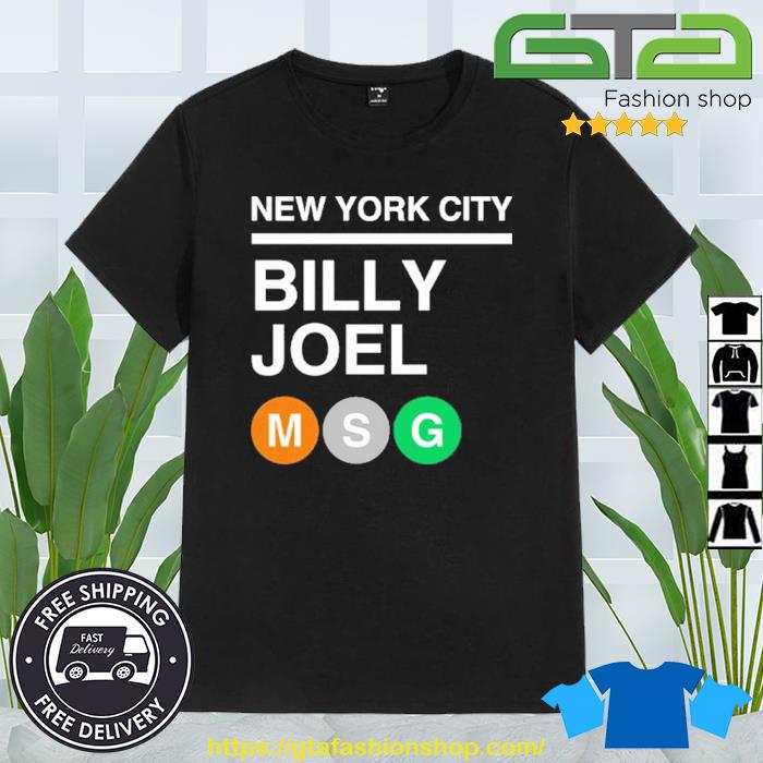 New York City Billy Joel MSG Subway Shirt