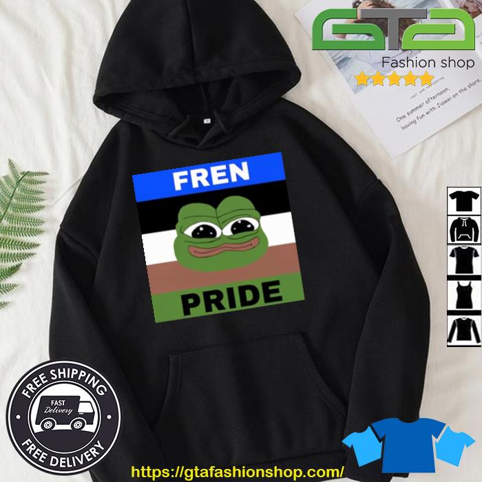 Nice 2023 Pepe Fren Pride Shirt Hoodie
