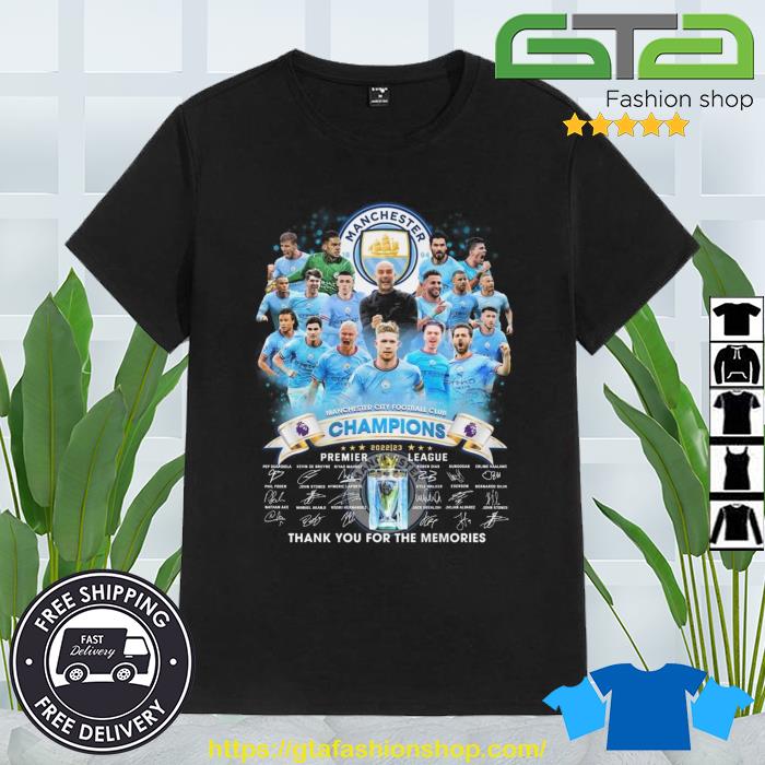 Manchester City Premier League Champions 2022-2023 Signatures