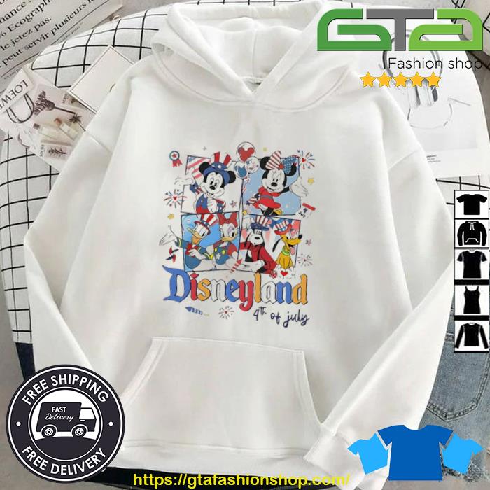 Original Retro Mickey And Friends 4th Of July 2023 Shirt Hoodie