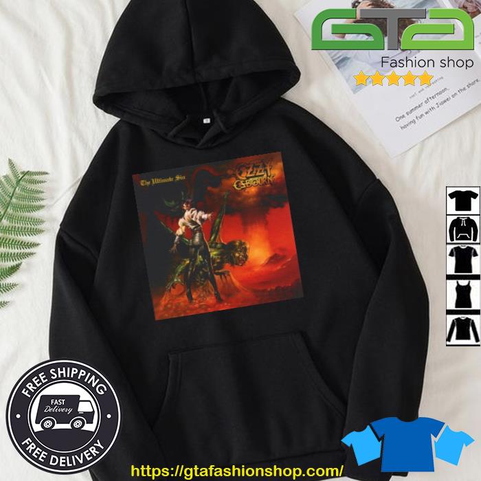 Ozzy Osbourne Ultimate Sin Album Cover Shirt Hoodie