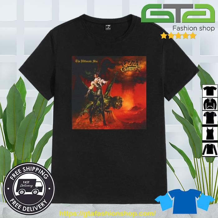Ozzy Osbourne Ultimate Sin Album Cover Shirt