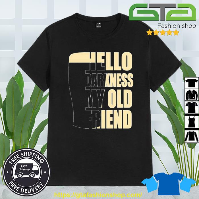 Parker Hello Darkness My Old Friend Stout Beer Shirt