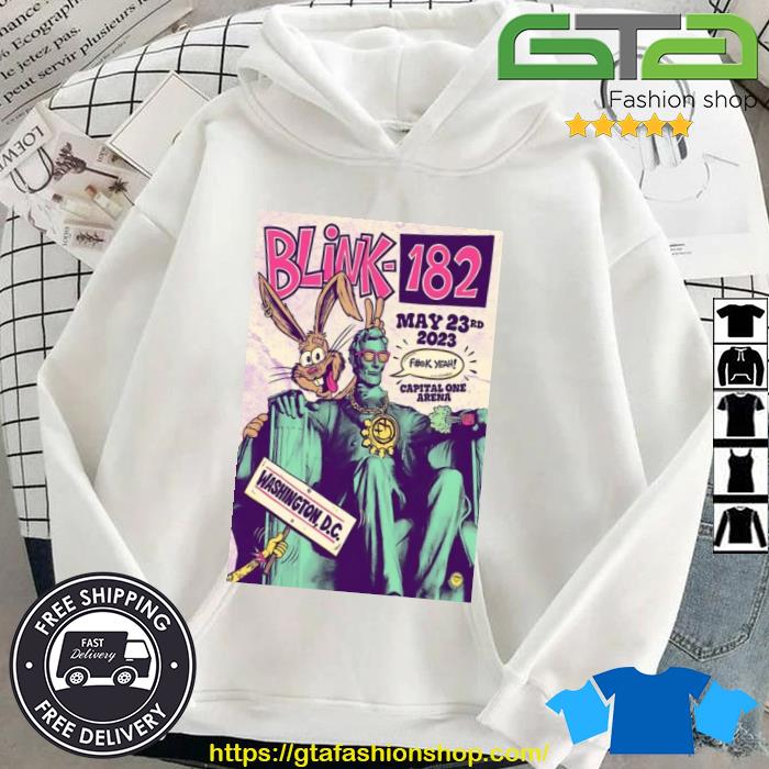 Poster Blink-182 05 23 2023 Capital One Arena Washington D.C Show Shirt Hoodie