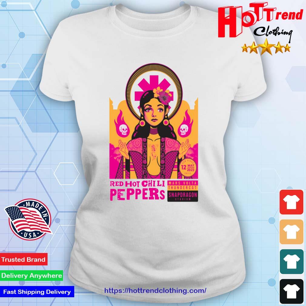 Red Hot Chili Peppers 2023 Tour San Diego California Shirt Ladies