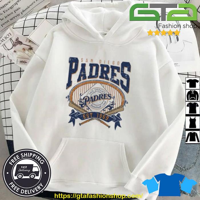 San diego padres est 1969 vintage baseball shirt, hoodie, sweater